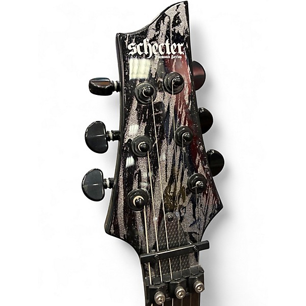 Used Schecter Guitar Research C1 Custom FR SILVER MOUNTAIN Solid Body Electric Guitar