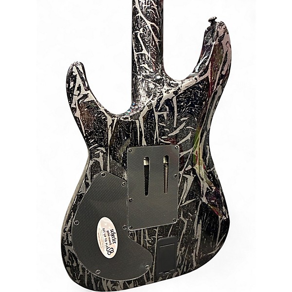 Used Schecter Guitar Research C1 Custom FR SILVER MOUNTAIN Solid Body Electric Guitar
