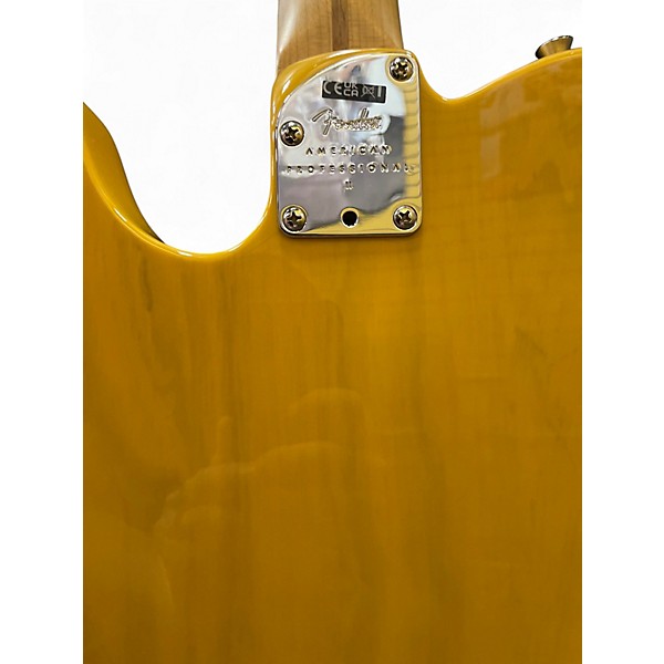 Used Fender American Professional II Telecaster Butterscotch Blonde Solid Body Electric Guitar