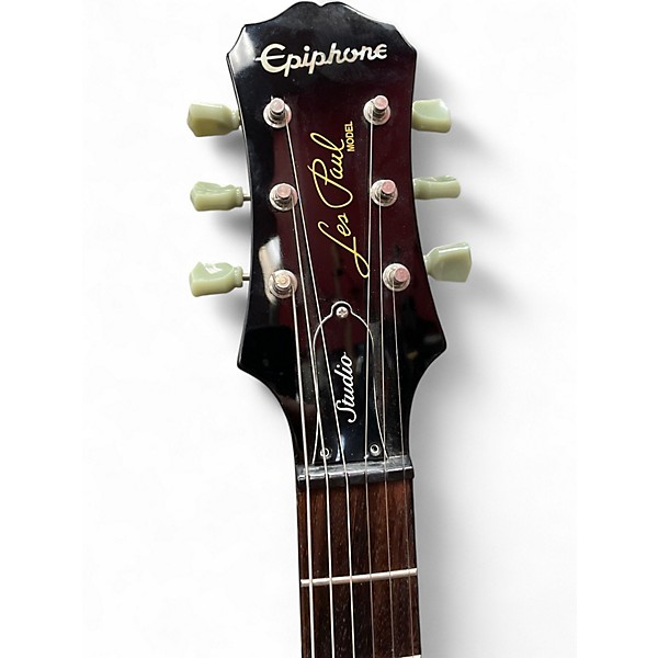 Used 2011 Epiphone Les Paul Studio 2 tone burst Solid Body Electric Guitar