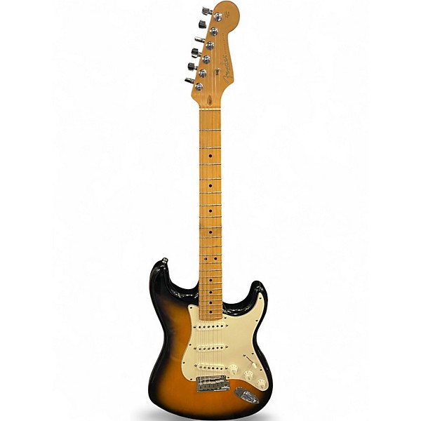 Used Fender American Standard Stratocaster 2 Tone Sunburst Solid Body Electric Guitar