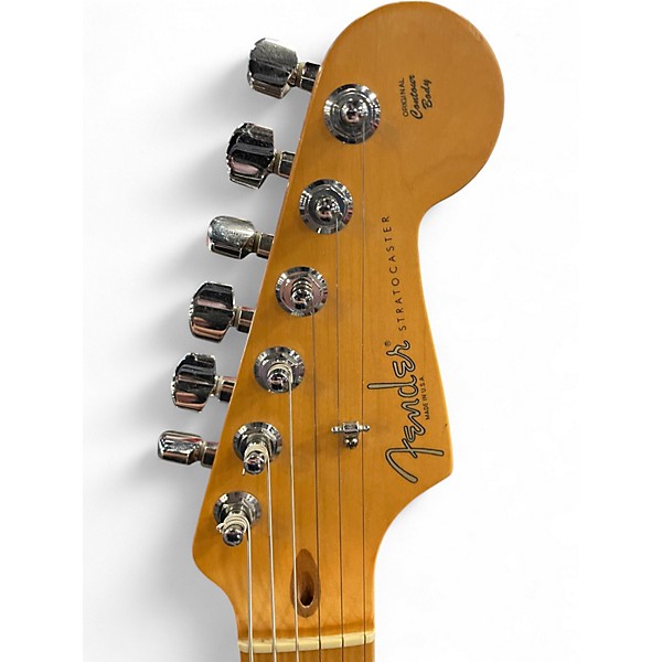 Used Fender American Standard Stratocaster 2 Tone Sunburst Solid Body Electric Guitar
