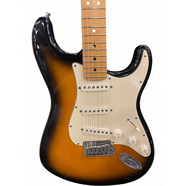 Used Fender American Standard Stratocaster 2 Tone Sunburst Solid Body Electric Guitar