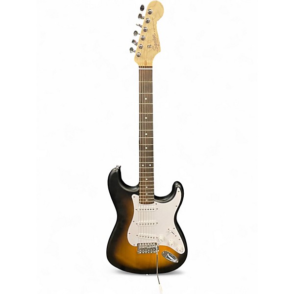 Used Squier Debut Collection Strat 2 Color Sunburst Solid Body Electric Guitar