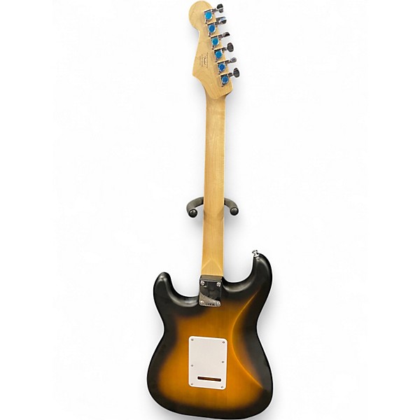 Used Squier Debut Collection Strat 2 Color Sunburst Solid Body Electric Guitar