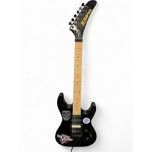 Used Kramer Striker HSS Black Solid Body Electric Guitar