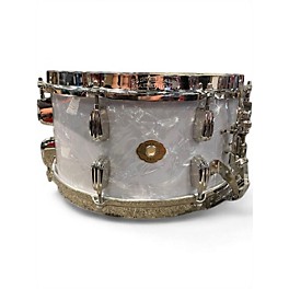 Used Slingerland 14X7.5 RadioKing Snare White Pearl Drum