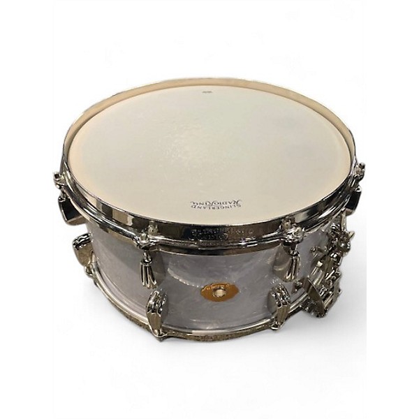 Used Slingerland 14X7.5 RadioKing Snare White Pearl Drum