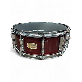 Used Yamaha 14X5.5 Stage Custom Snare Cranberry Red Drum