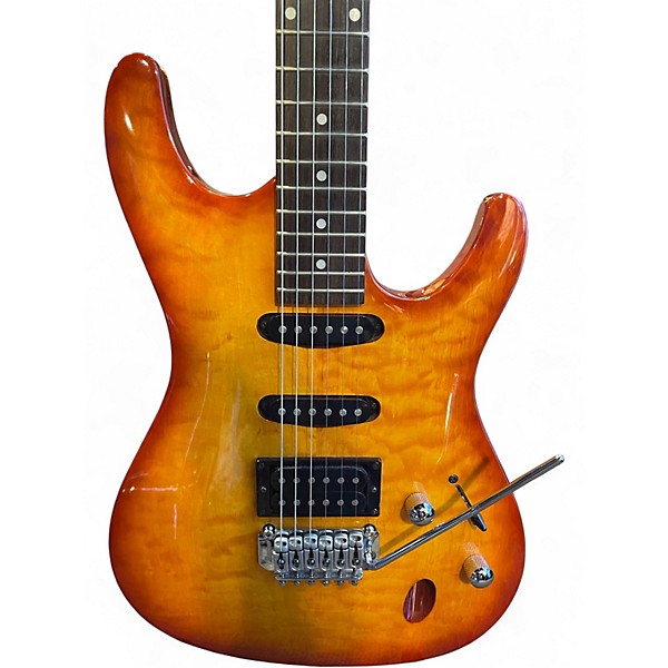 Used Ibanez SA160QM Sienna Sunburst Solid Body Electric Guitar