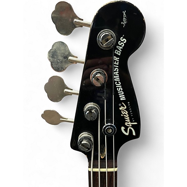 Used Squier VISTA MUSICMASTER Black Electric Bass Guitar