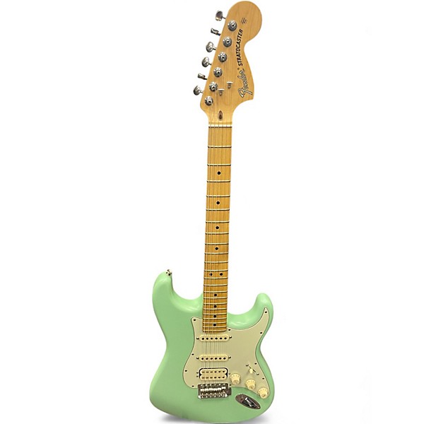 Used Fender American Performer Stratocaster HSS MATTE SURF GREEN Solid Body Electric Guitar