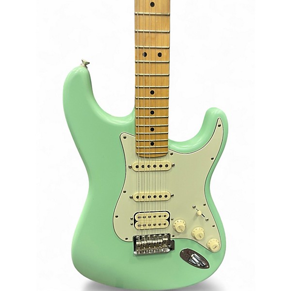 Used Fender American Performer Stratocaster HSS MATTE SURF GREEN Solid Body Electric Guitar