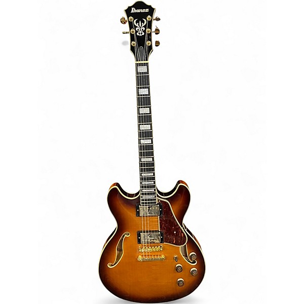 Used Ibanez AS93FM 2 Tone Sunburst Hollow Body Electric Guitar