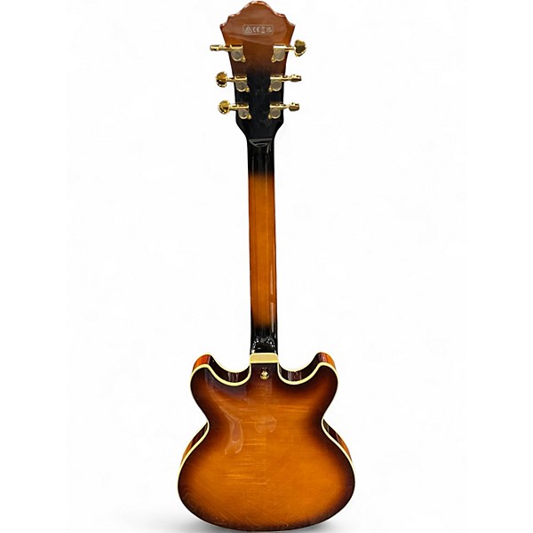 Used Ibanez AS93FM 2 Tone Sunburst Hollow Body Electric Guitar
