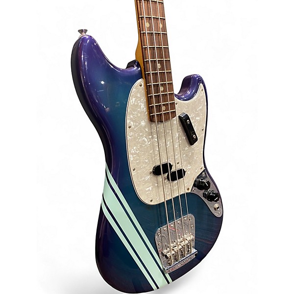 Used Fender vintera mustang Burgundy Electric Bass Guitar