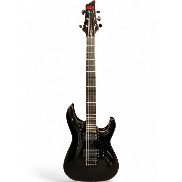 Used Schecter Guitar Research Blackjack C1 Black Solid Body Electric Guitar
