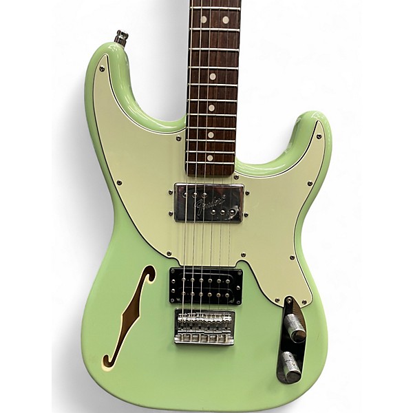 Used Fender Pawn Shop 1972 Seafoam Green Hollow Body Electric Guitar