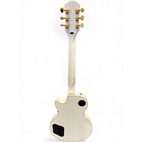 Used Epiphone Les Paul Custom Alpine White Solid Body Electric Guitar