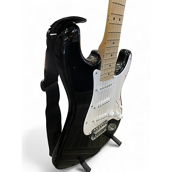 Used Squier SONIC STRATOCASTER Black Solid Body Electric Guitar