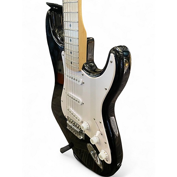 Used Squier SONIC STRATOCASTER Black Solid Body Electric Guitar