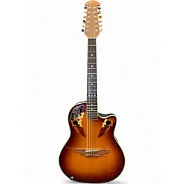 Used Ovation CS255 Sunburst 12 String Acoustic Electric Guitar