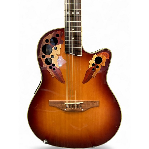 Used Ovation CS255 Sunburst 12 String Acoustic Electric Guitar
