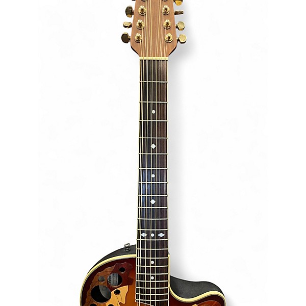 Used Ovation CS255 Sunburst 12 String Acoustic Electric Guitar