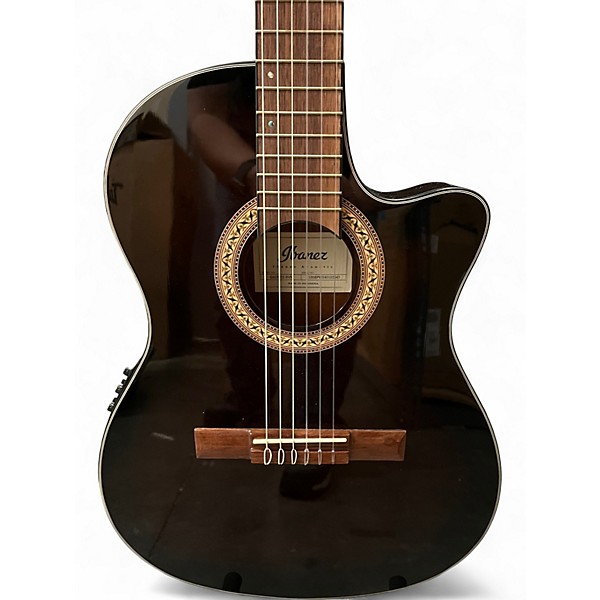 Used Ibanez GA35TCE-DV5 Dark Violin Burst Classical Acoustic Electric Guitar
