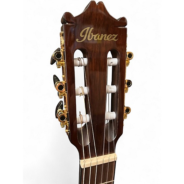 Used Ibanez GA35TCE-DV5 Dark Violin Burst Classical Acoustic Electric Guitar