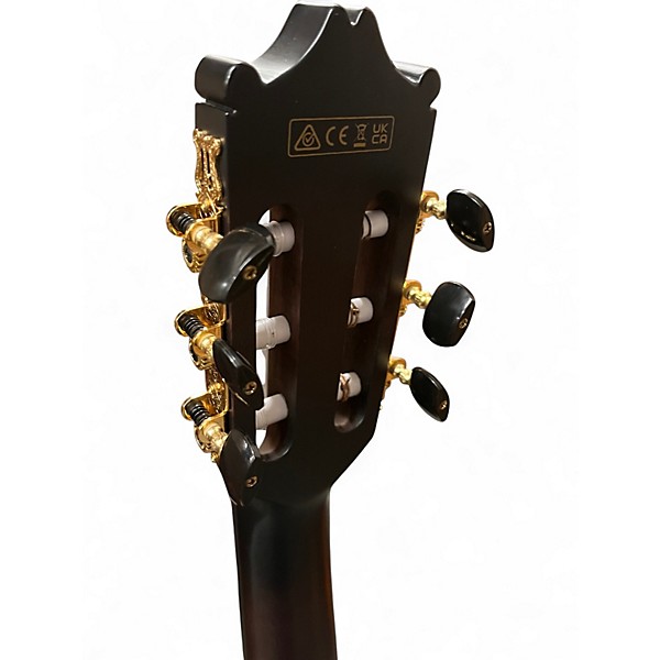 Used Ibanez GA35TCE-DV5 Dark Violin Burst Classical Acoustic Electric Guitar