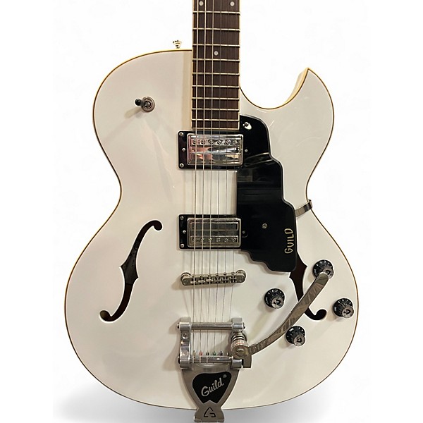 Used Guild Starfire WHITE Hollow Body Electric Guitar
