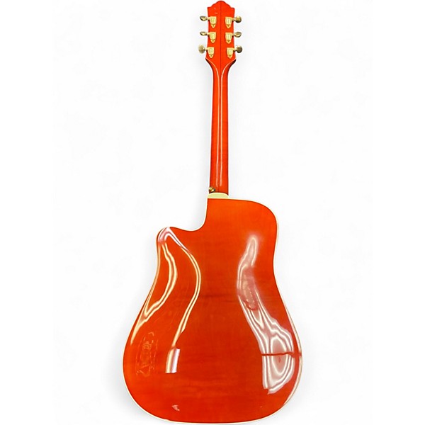 Used Guild dce3 Orange Acoustic Electric Guitar