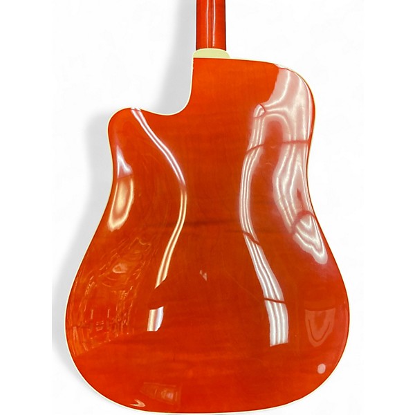 Used Guild dce3 Orange Acoustic Electric Guitar
