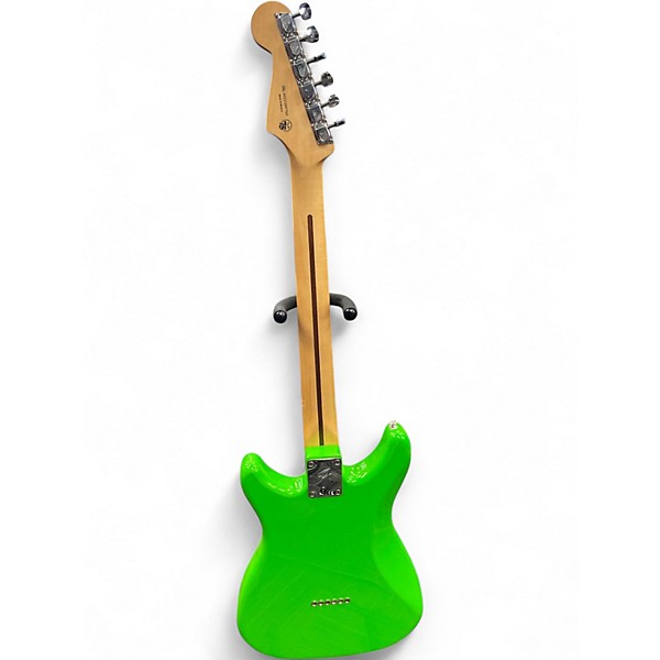 Used 2021 Fender LEAD II Neon Green Solid Body Electric Guitar