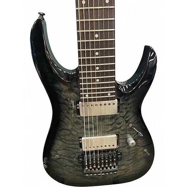 Used Ibanez RGA8 TRANSPARENT GREY BURST Solid Body Electric Guitar