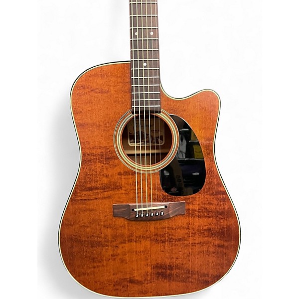 Used Takamine EF340SCGN Natural Acoustic Electric Guitar