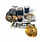 Used Aquarian 6 Piece Vision SST Ply Shell Black Drum Kit thumbnail
