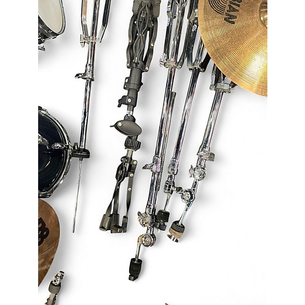 Used Aquarian 6 Piece Vision SST Ply Shell Black Drum Kit