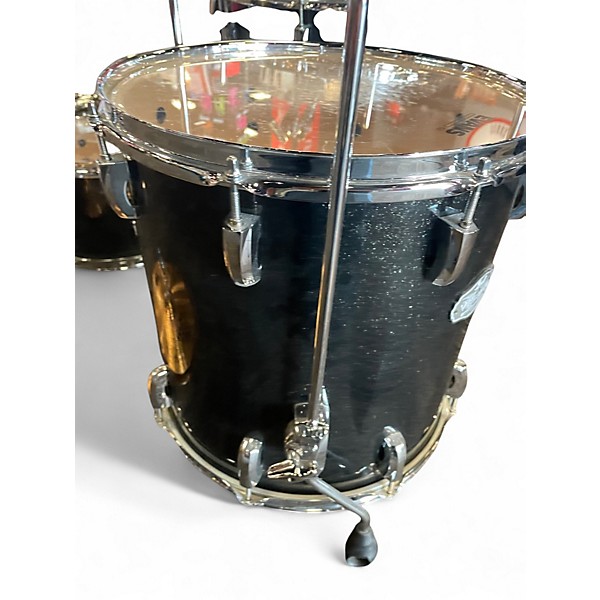 Used Aquarian 6 Piece Vision SST Ply Shell Black Drum Kit