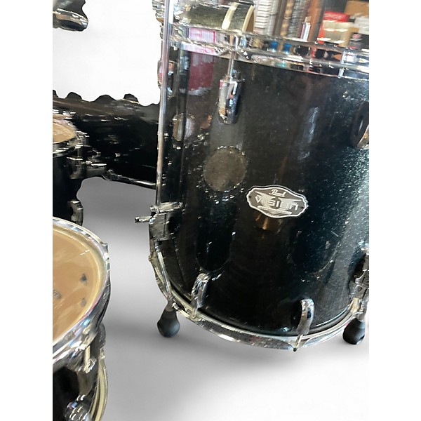 Used Aquarian 6 Piece Vision SST Ply Shell Black Drum Kit