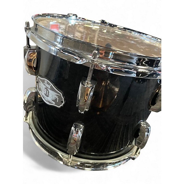Used Aquarian 6 Piece Vision SST Ply Shell Black Drum Kit
