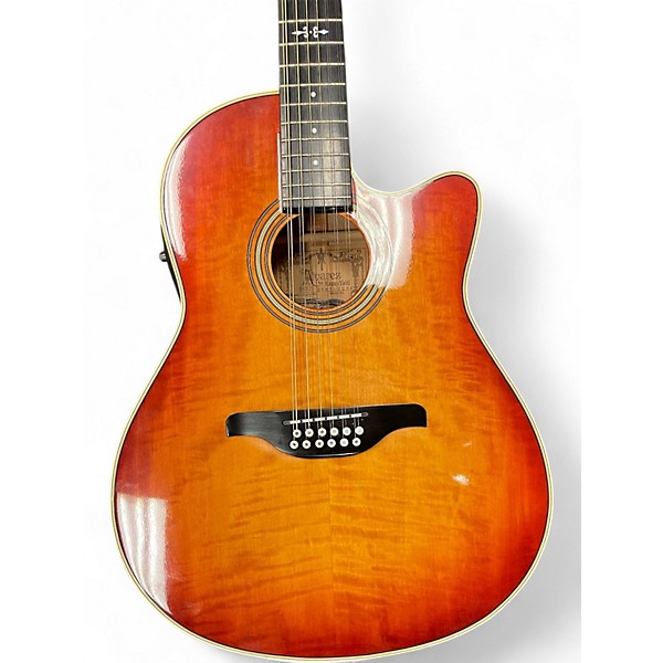 Used Alvarez DY8712VS Sunburst 12 String Acoustic Electric Guitar