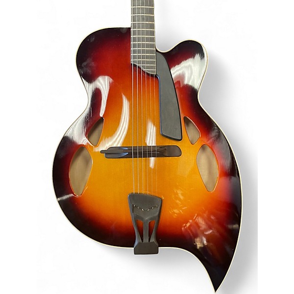 Used D'Aquisto TEARDROP Sunburst Hollow Body Electric Guitar