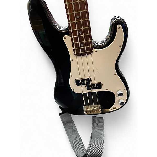 Used Squier Precision Bass Black Electric Bass Guitar