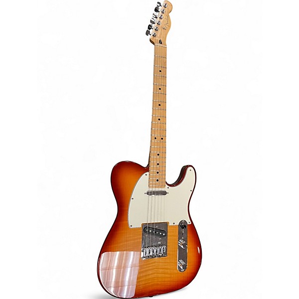 Used 2020s Fender Player Plus Telecaster Plus Top 2 Tone Sunburst Solid Body Electric Guitar
