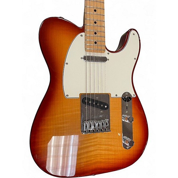 Used 2020s Fender Player Plus Telecaster Plus Top 2 Tone Sunburst Solid Body Electric Guitar