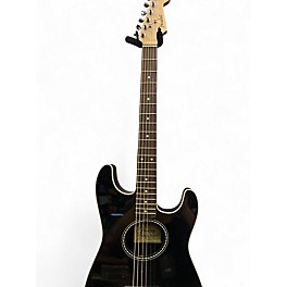Used Fender Acoustasonic Black Acoustic Electric Guitar