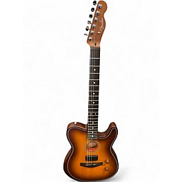 Used Fender STANDARD ACOUSTASONIC TELECASTER Tobacco Sunburst Hollow Body Electric Guitar
