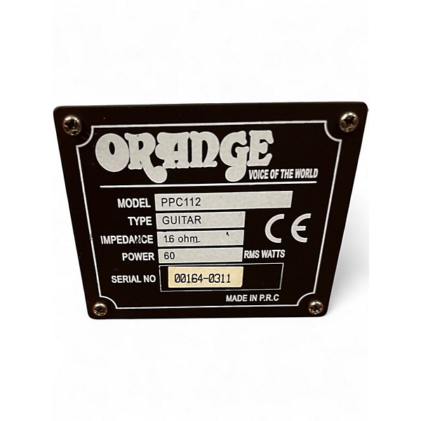 Used Orange Amplifiers PPC112C 1x12 Guitar Cabinet